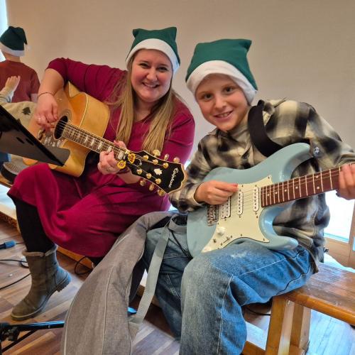 Probe für die Weihnachtsaufführung