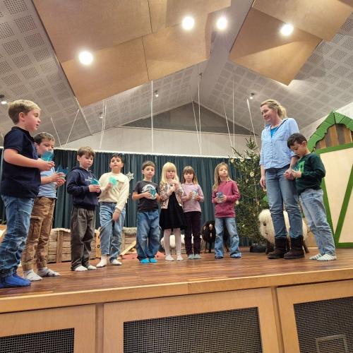 Probe für die Weihnachtsaufführung