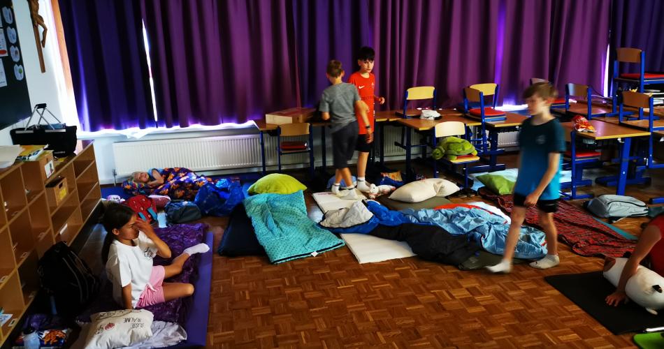 Übernachten in der Schule (4. Stufe)