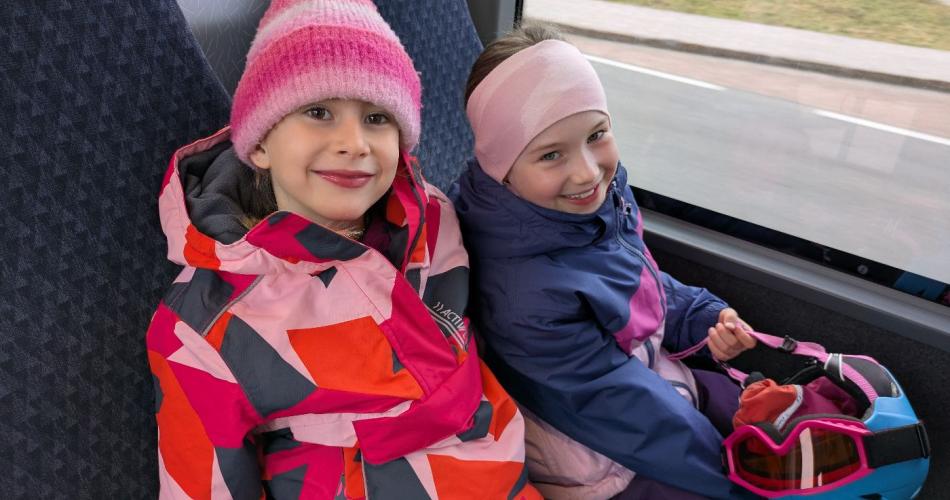 Busfahrt zum Schigebiet 