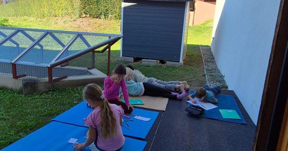 Lernen im Freien macht Spaß 